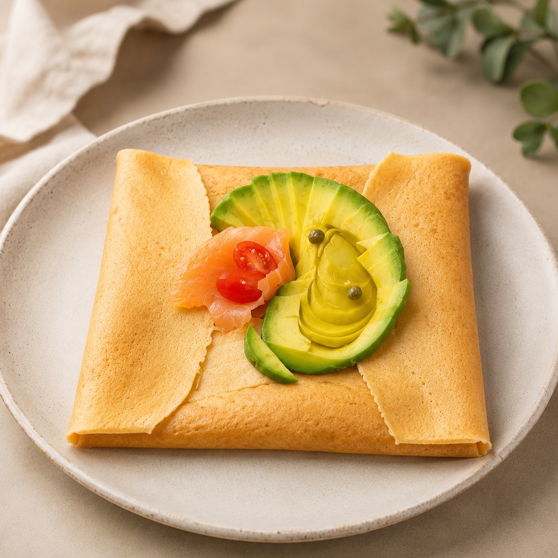 Smoked Salmon Crepe